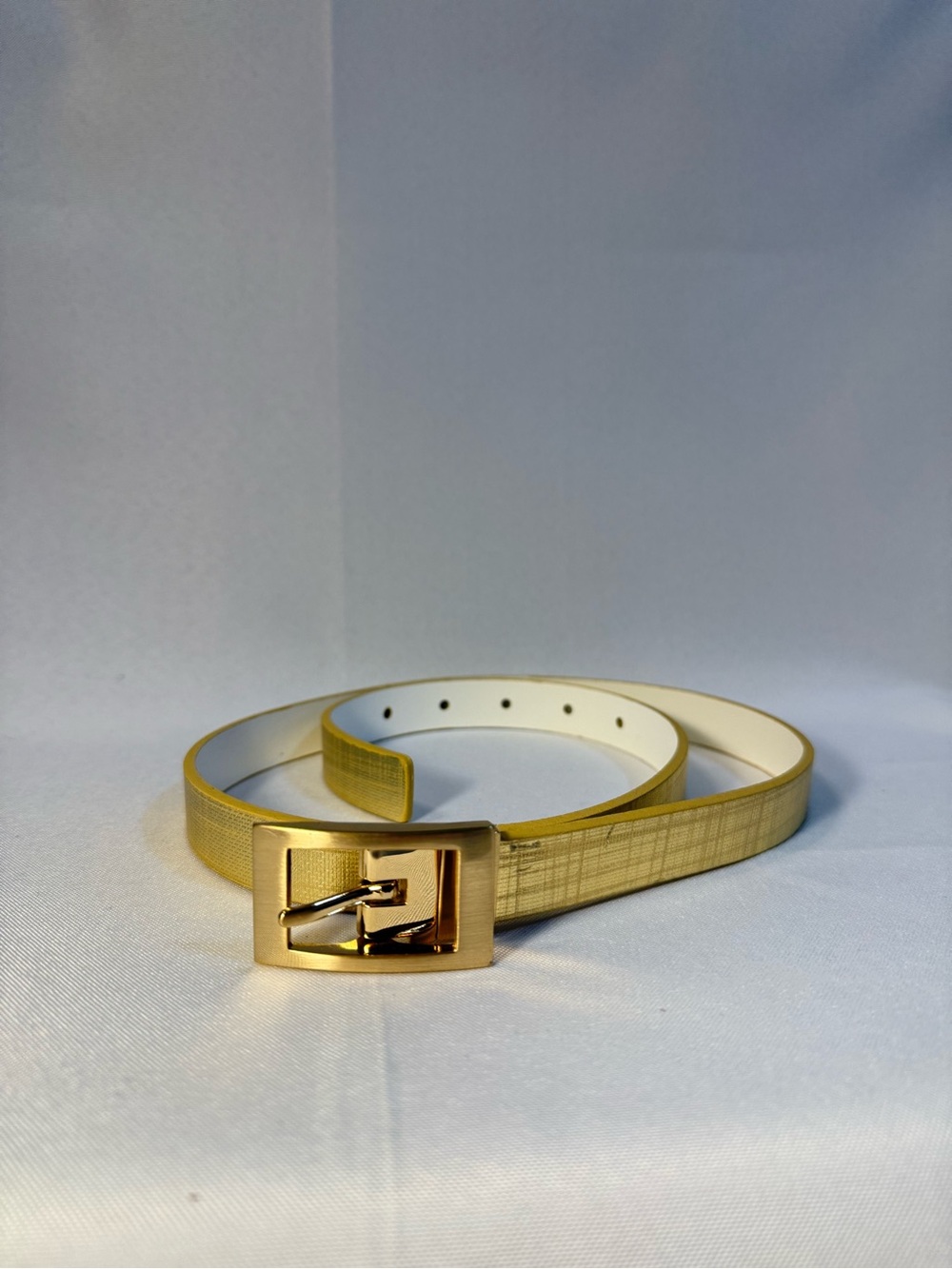 Nine West Gold Textured Belt